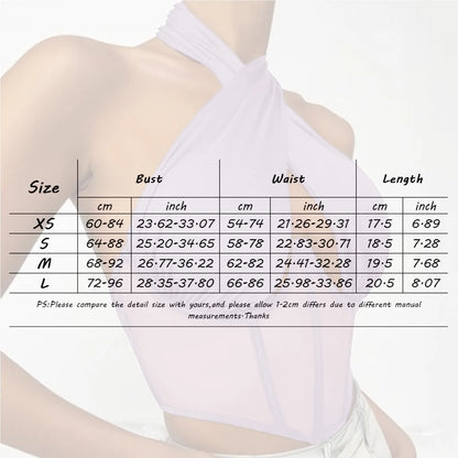 Women Sleeveless Fishbone Corset Vest Solid Hollow Out Cropped Top Summer Halter Backless Sexy Tops Y2k Camis Ropa De Mujer
