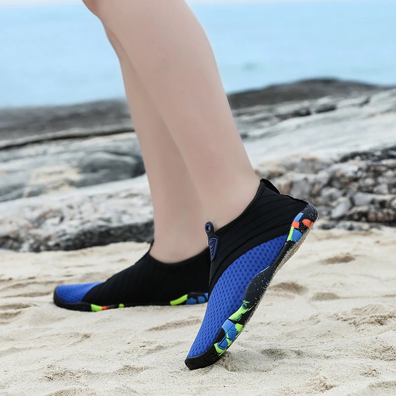 Men Women Aqua Shoes Sneakers Quick Dry Swimming Footwear Unisex Outdoor Breathable Upstream Beach Shoes 35-45#