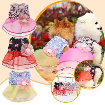 Pet Dresses Spring And Summer Pet Cothes Spring And Summer Cute Pet Supplies Dresses Rose Dress Dog Clothes Ropa Para Perros
