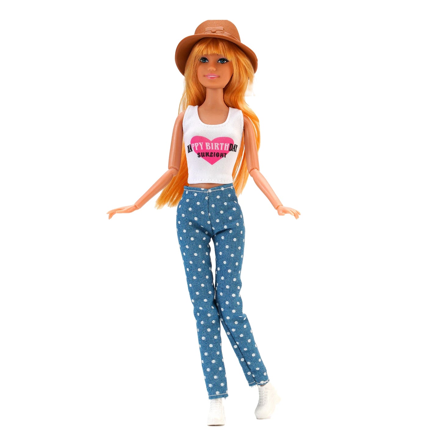 Fashion BJD Doll Clothes Top+pants(+Hats+shoes)Set Fit 30cm Doll&1/6 BJD Doll Clothing Accessories,Toys For Girls Gifts Festival