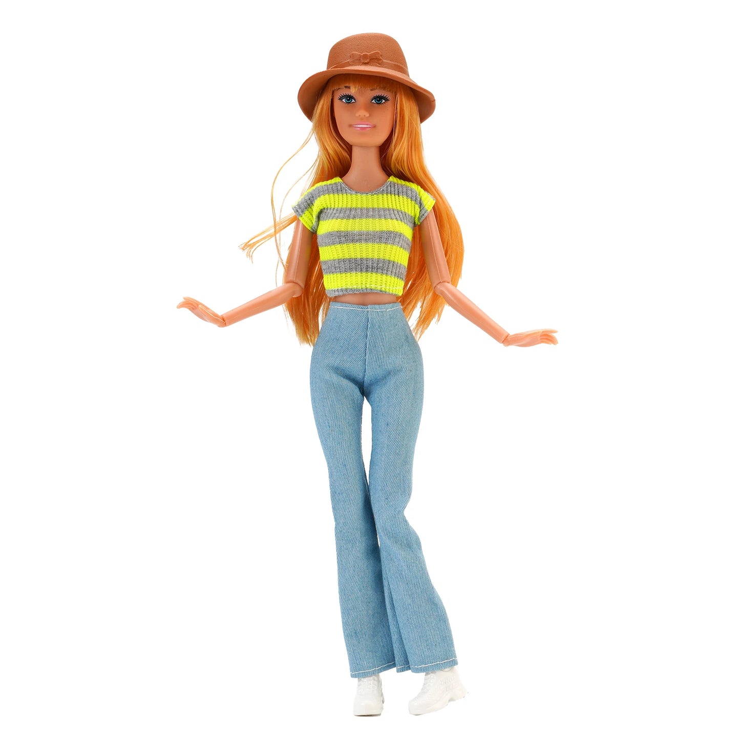 Fashion BJD Doll Clothes Top+pants(+Hats+shoes)Set Fit 30cm Doll&1/6 BJD Doll Clothing Accessories,Toys For Girls Gifts Festival