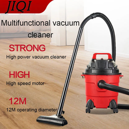 JIQI Multifunction Vacuum Cleaner Handheld Aspirator Dust Collector Powerful Suction Bucket Type Wet Dry Cleaning Machine Brush