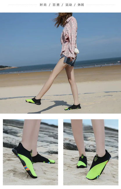 Men Women Aqua Shoes Sneakers Quick Dry Swimming Footwear Unisex Outdoor Breathable Upstream Beach Shoes 35-45#