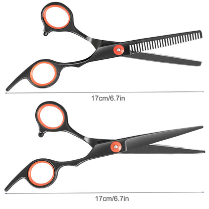 Pet Grooming Scissors Dog Hair Tool Set Professional Trimming Scissors Bent Scissors Teddy Haircutting Scissors Pet Supplies