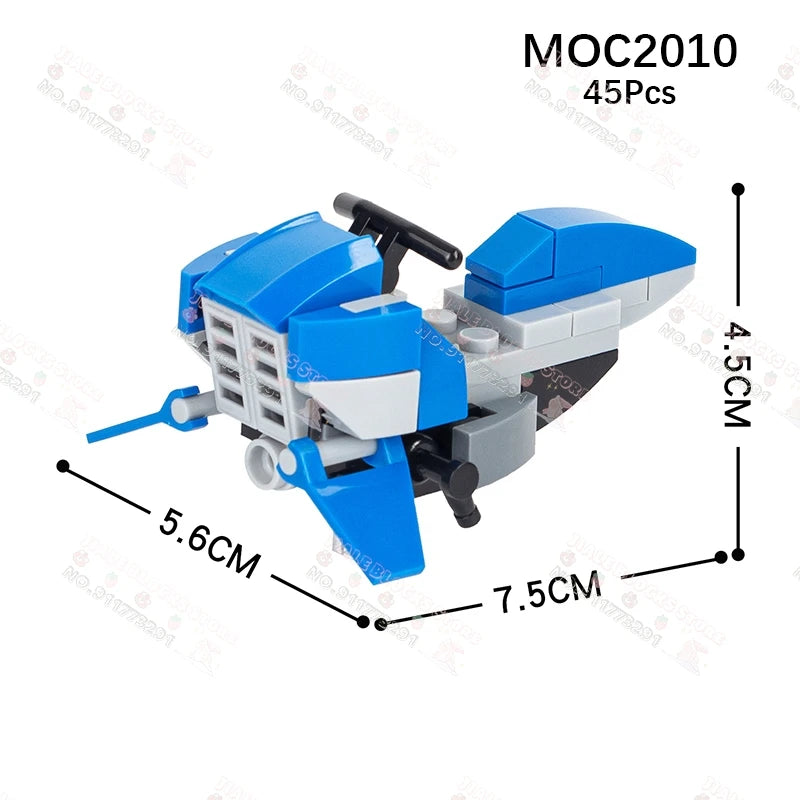Sci-Fi Movie Series Droid Building Blocks Creative Mini Collector Turret Robot Annihilator Robot Model Bricks Toys For Kids Gift