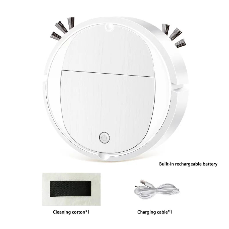 Long battery life Automatic Sweeping Robot Portable Mini Home Vacuum Cleaner USB Rechargeable Wet Dry 3-in-1 Sweeping Machine
