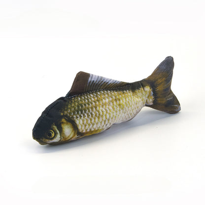 Cat Toy Training Entertainment Fish Plush Stuffed Pillow Simulation Fish Cat Toys Fish Interactive Pet Chew Toy Pet Supplies