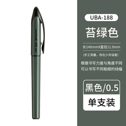 Uni Ball Air Micro Gel Rollerball Pen UBA-188 0.5/0.7MM Japanese Stationery Black Technology Straight Liquid Free Control Ink