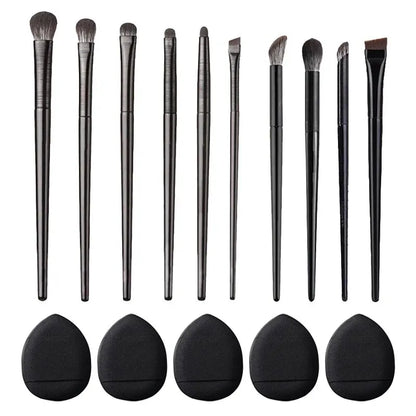 WholsealeSoft Bristle Eyeshadow Brushes 10-piece Set Eye Makeup Smudge Undercover Eyeliner Blade Eye Detail Small Makeup Brushes