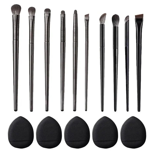 WholsealeSoft Bristle Eyeshadow Brushes 10-piece Set Eye Makeup Smudge Undercover Eyeliner Blade Eye Detail Small Makeup Brushes