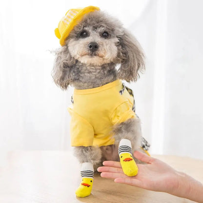 soles Not easy to fall off Resilient Universal for cats and dogs Breathable Pet socks Pet supplies Dog socks Cotton socks