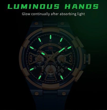 MINI FOCUS Multifunction Quartz Watches for Men Top Brand Luxury Silicone Sport WristWatch Man Clock Fashion Chronograph Watch