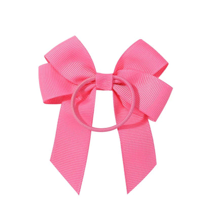 3.15inches Solid Color Hair Ribbon Hair Band for Girls Toddler Cheer Up Bows Head Rope Kids Headwear Ponytail Hair Accessories