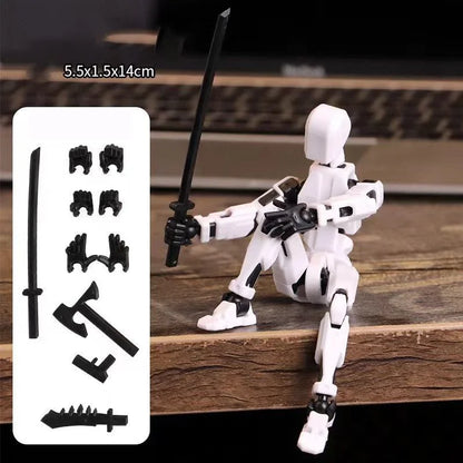UNGH Multi-Jointed Action Figure Dragon 3D Printed Assembly Movable 13 Body Movable Robot Toys Gifts For Children