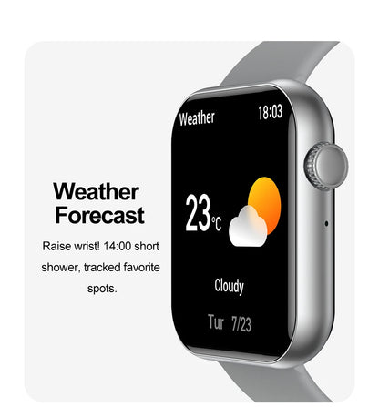 2025 New Smart Watch Full Touch Screen Bluetooth Call AI Voice Heart Rate Waterproof Watches Sports Bracelet Smartwatch Women