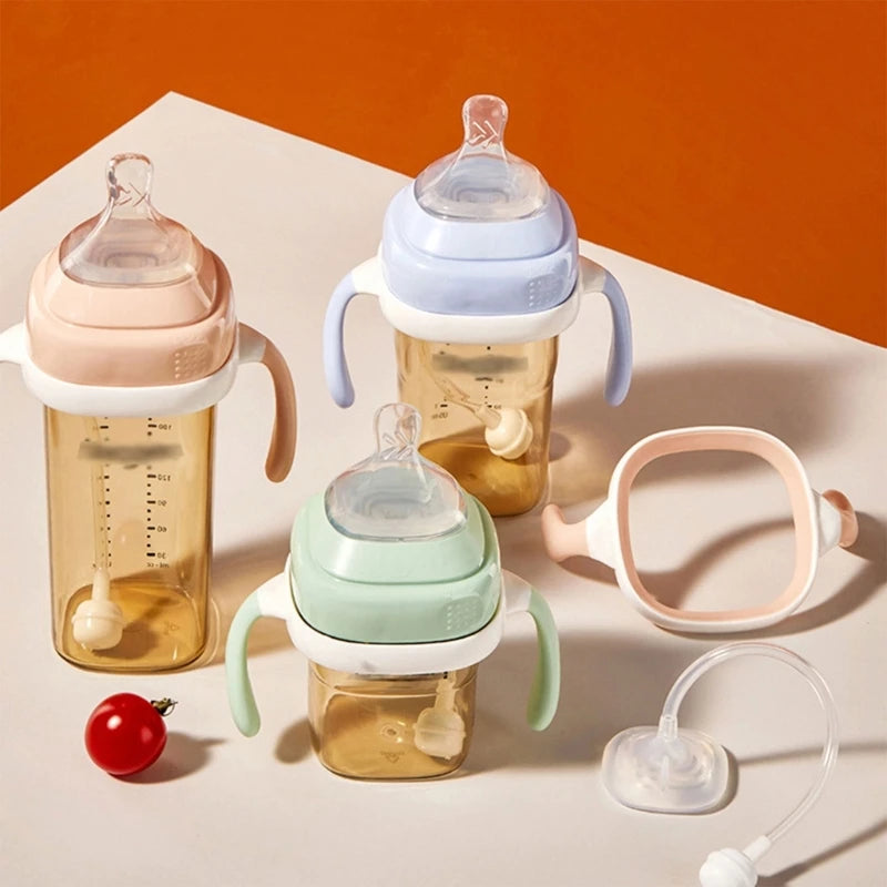 BPA Free Classic Newborn Bottle Grip Handle Compatible Silicone Handles for Hegen Bottle Size Baby Feeding Bottle Accessories