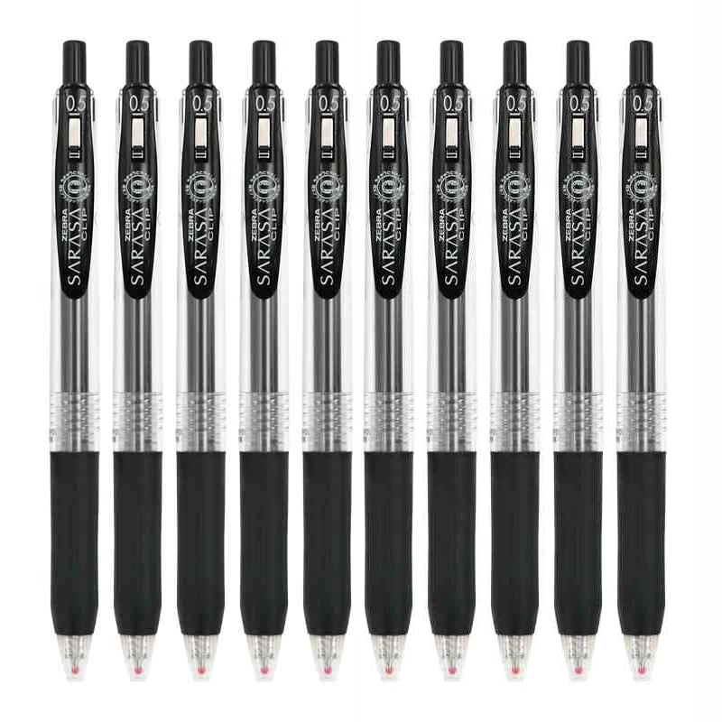 Zebra Sarasa Clip 0.5mm Black Blue Red Retractable Gel Pens Ballpoint for Writing Office Accessory School Supplies Stationery