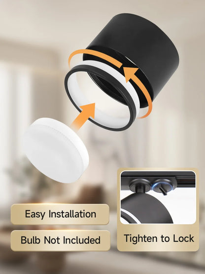 GX53 LED Track Spotlights Replaceable light bulb 110V 220V track Lights for Home Decor Living Room Kitchen Ceiling Lamp Decorate