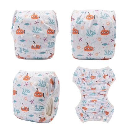 U PICK ALVABABY Swim Nappy Suitable for Swim Classes Fashion Design Reusable Swim Diaper for Baby Under 8 Months