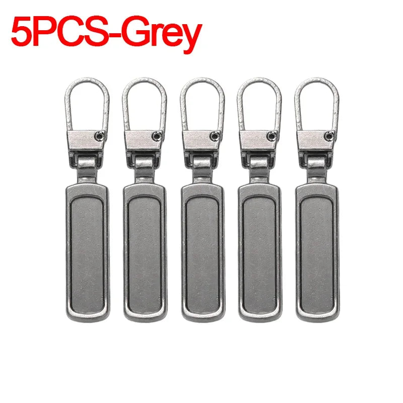 Detachable Zipper Puller Universal Replacement Tab Zippers Head Sliders Repair Kit for Suitcases Bags Clothing DIY Sewing Craft