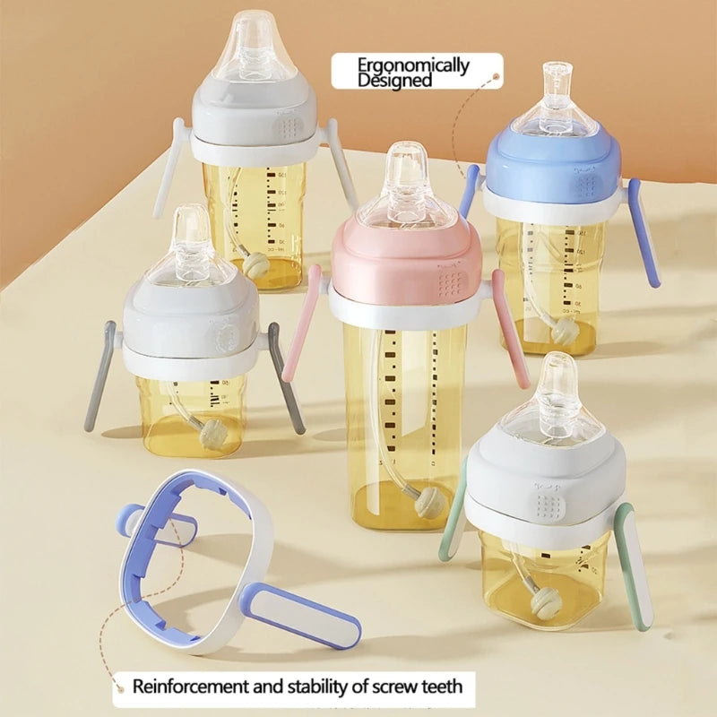BPA Free Classic Newborn Bottle Grip Handle Compatible Silicone Handles for Hegen Bottle Size Baby Feeding Bottle Accessories