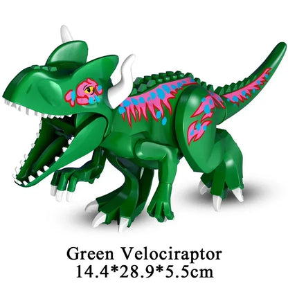Great Value!!! Mosasaurus Jurassic World Park Dinosaurs Rex Indoraptor Triceratops Indominus Building Block Toys Dinosaur Gift