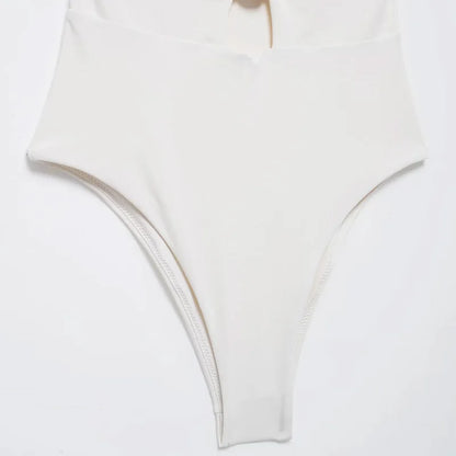 HXAO Bikini Swimwear Women's Strapless Corset Top Swimsuit 2024 Summer Ladies Fashion Sexy Beach White Black Bodysuit Bikini