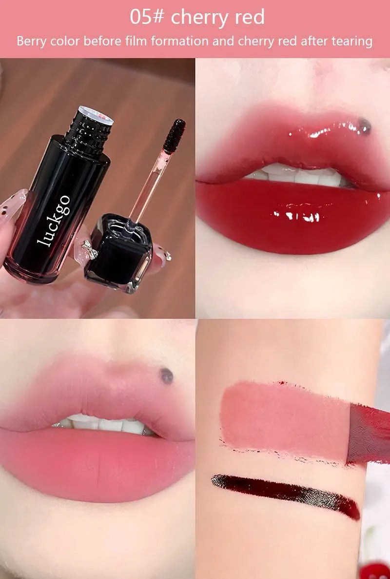 Chocolate Brown Peel Off Lip Stain Waterproof Makeup Matte Khaki Orange Liquid Lipstick Nude Black Tattoo Lips Tint Cosmetic