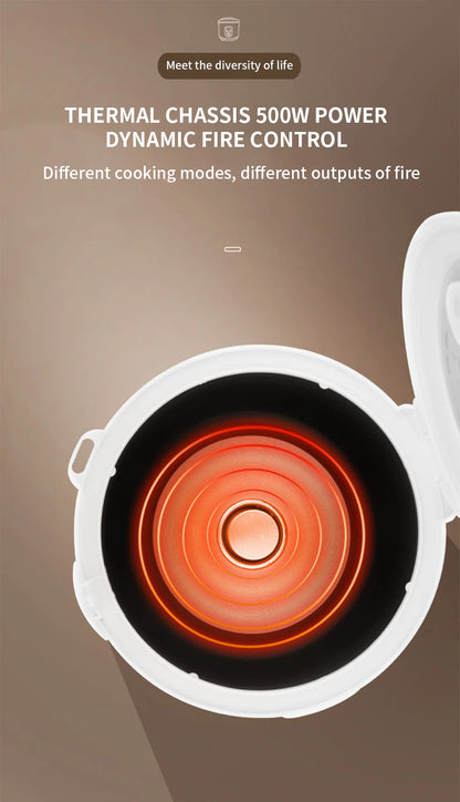 Peskoe mini Rice cooker, old-fashioned 1-2-3 person Non-stick surface cooking rice cooker, multi-function household 2L 3L 4L 5L