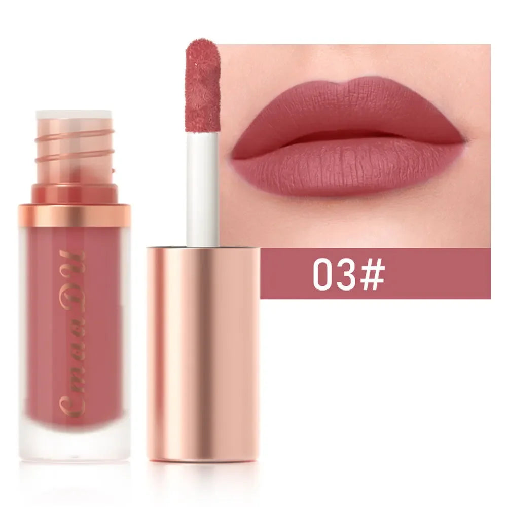 CmaaDu 12Color Long-Lasting Lip Sense Color Makeup Waterproof  Lipsticks Matte Velvet Lip Gloss
