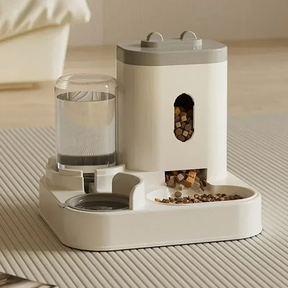 Ee2 In 1 Gravity Pet Feeder Water Dispenser Strike,Automatic Cat Dog Food Water Bowl Basin Dogs Pet Supplies