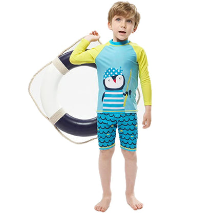 Boys Girls Swimsuit for Kids Toddler 2 to 3 4 5 6 7 8 Years Cute Shark Children's Swimwear Suit Tops+Shorts 2pieces Swim Outfits