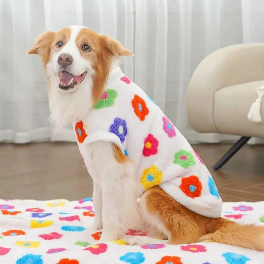New XS-9XL Winter Puppy Clothes Cute Bear Pattern Dog Sweater Dog Vest Warm Fleece Pet Supplies Vest Pitbull New Year's Gift