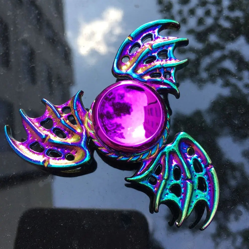 Dragon Wings Hand Spinner High Speed Low Noise Fingertip Gyro Alloy Anti Pressure Metal Rainbow Finger Spinner Children Toys