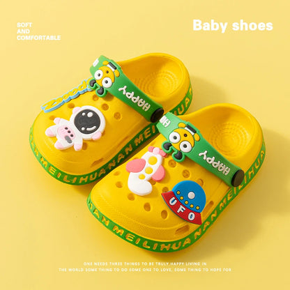 Shoes  Children's  Cartoon Baby Soft-Soled Sandals – Ultra-Light Anti-Slip Infant Closed-Toe Sandals for Boys & Girls Beach