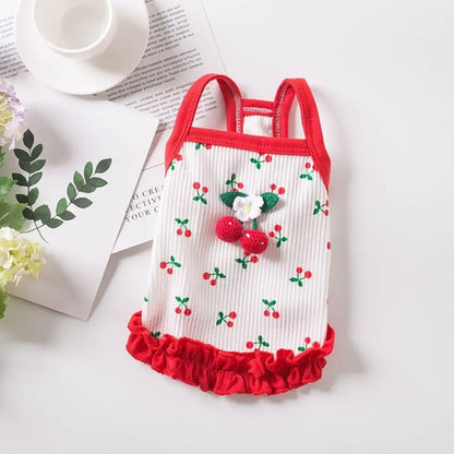 Pet Supplies Cute Little Dog Summer Strap Soft Fashion Dog Vest Breathable Pet Clothes for Kittens Puppy