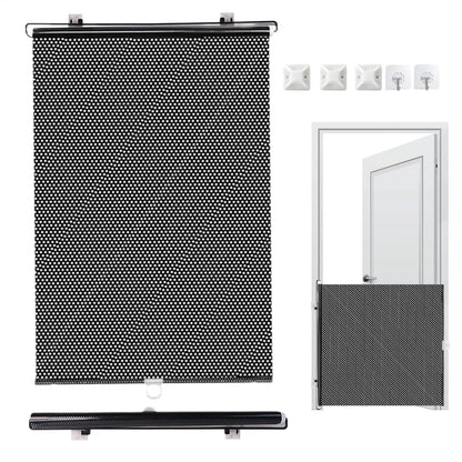 Retractable Baby Gate Pet Gate Extendable Baby Safety Gate Multifunctional Animal Fence Cat Barriers 40x125cm Pet Supplies