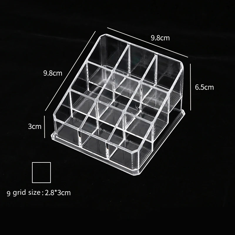 Multifunctio Makeup Lipstick Case Makeup Organizer Storage Box Lipstick Display Stand Holder Cosmetic Jewelry Organizer Box