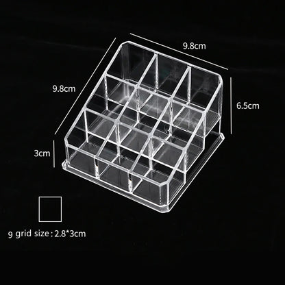 Multifunctio Makeup Lipstick Case Makeup Organizer Storage Box Lipstick Display Stand Holder Cosmetic Jewelry Organizer Box