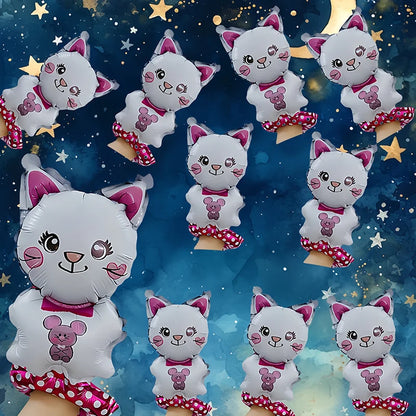 10pcs Cute Animal Hand Wearing Balloons Bear Rabbit Sheep Cat Wrist Ballon Birthday Party Decoration Kids Toys Baby Shower