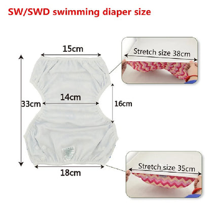 U PICK ALVABABY Swim Nappy Suitable for Swim Classes Fashion Design Reusable Swim Diaper for Baby Under 8 Months