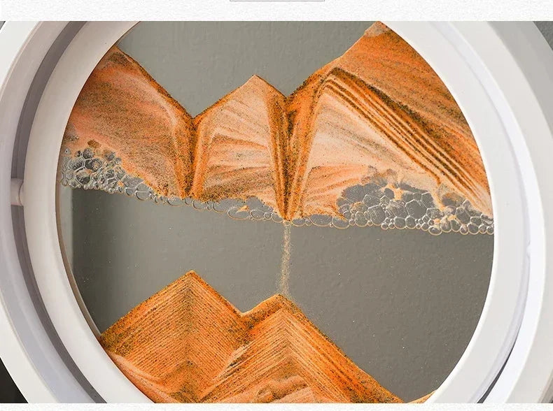 Sandscape Kinetic Sand Art Picture Quicksand Table Lamp Dynamic Liquid Hourglass Moving Sand Painting Flowing Sand Home Decor