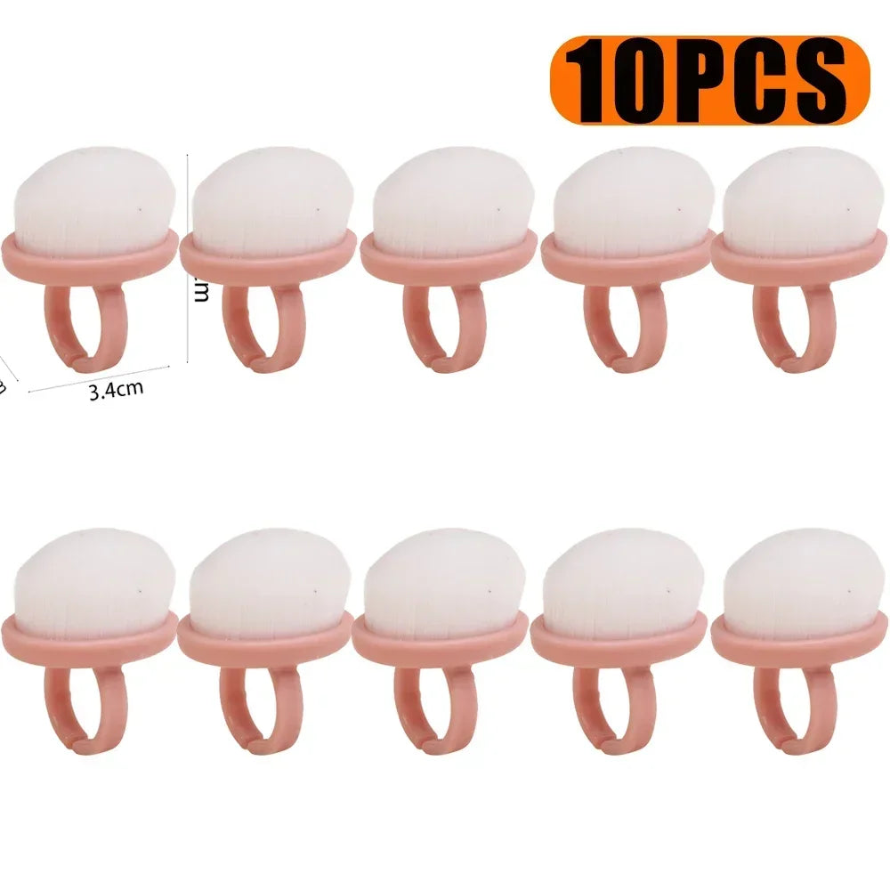 10pcs Professional Nail Dust Brush Art Brush Remove Gel Polish Powder Cleaning Tool Beauty Makeup Brushes Manicure Accessories