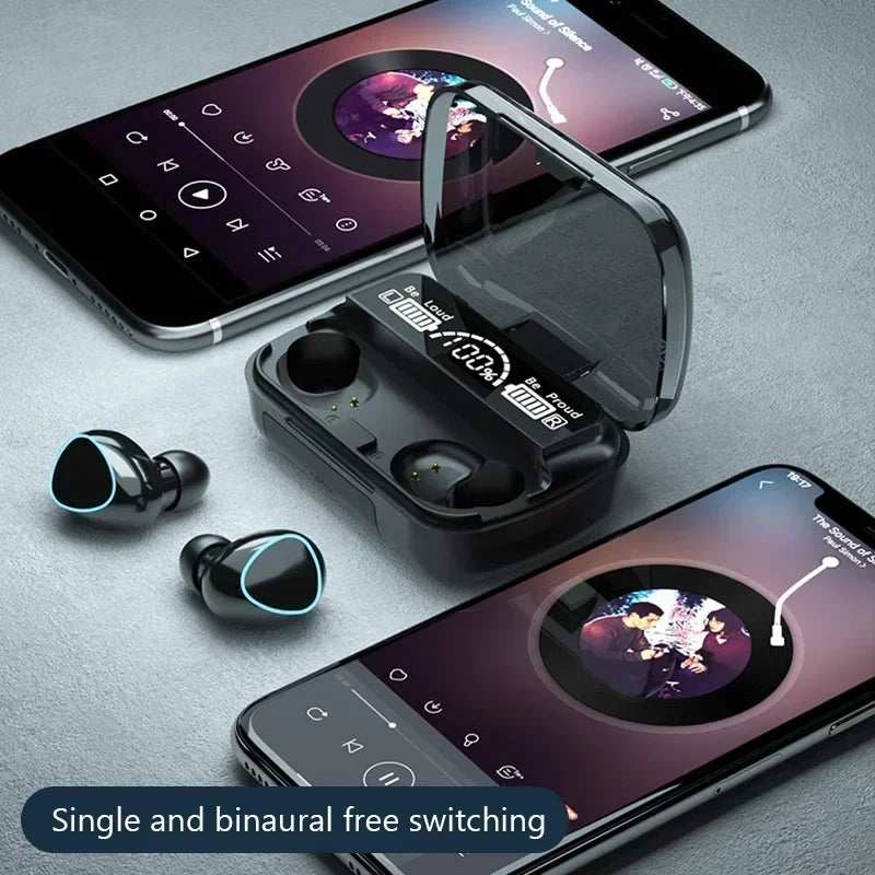 TWS Bluetooth Headphones 2500mAh Charging Box Wireless Earphones With Microphone 9D Stereo Sports Waterproof Earbuds Headset