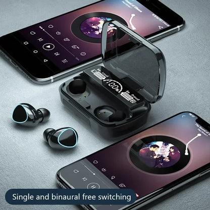 TWS Bluetooth Headphones 2500mAh Charging Box Wireless Earphones With Microphone 9D Stereo Sports Waterproof Earbuds Headset