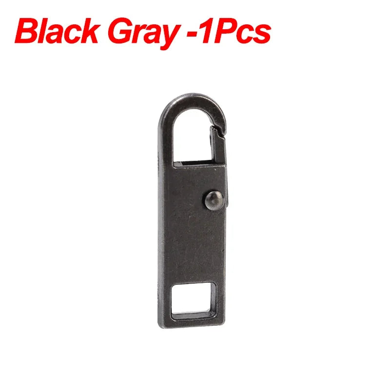 5/1Pcs Universal Metal Zipper Pull Tap Replacement Instant Repair Zipper Head Puller for Clothing Bags DIY Sewing Zipper Sliders