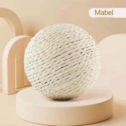 8cm Bite-Resistant Cat Scratching Ball | Interactive Kitten Toy with Crinkle Sound for Cats Chasing & Play Pet Supplies