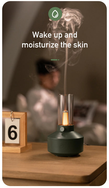 Retro Lamp Aromatherapy Diffuser Air Humidifier Home Room Fragrance USB Electric Ultrasonic Aroma Essential Oil Difusor