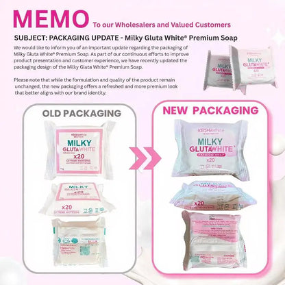 1/3PCS Korean MILKY GLUTAWHITE Premium Soap 70g Deep Cleansing Nourishing Rich Foam Soap Efficient Body Face Cleansing Care