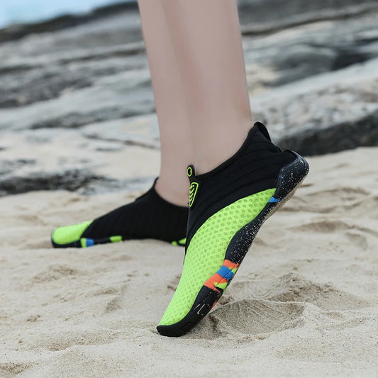 Men Women Aqua Shoes Sneakers Quick Dry Swimming Footwear Unisex Outdoor Breathable Upstream Beach Shoes 35-45#